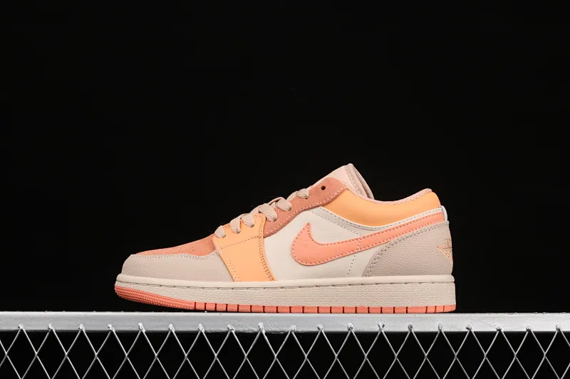 All categories Air Jordan Jordan series basketball shoes Air Jordan 1 Low Air Jordan 1 Low AJ1 Joe 1 orange and pink stitching low-top versatile casual sports sneakers DH4271-800